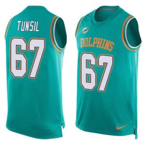 6861df56de1bd_1 Dolphins #67 Laremy Tunsil Aqua Green Team Color Men's Stitched NFL Limited Tank Top Jersey