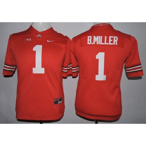 6861df57a76f1_1 Buckeyes #1 Braxton Miller Red Women's Stitched NCAA Jersey