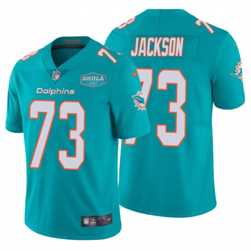 6861df6320e4a_1 Men's Miami Dolphins #73 Austin Jackson Aqua With 347 Shula Patch 2020 Vapor Untouchable Limited Stitched NFL Jersey