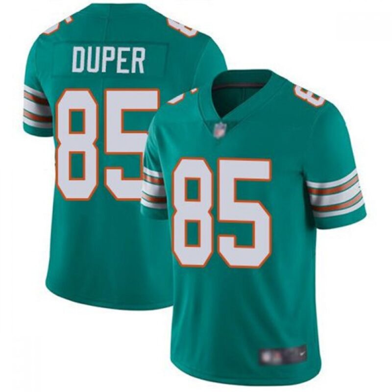 6861df7c90b71_1 Men's Miami Dolphins #85 Mark Duper Aqua Vapor Untouchable Limited Stitched Jersey