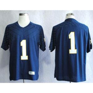 6861df8b167ee_1 Fighting Irish #1 Louis Nix III Navy Blue Stitched NCAA Jersey