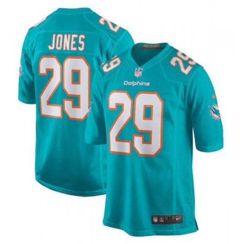 6861dfa5afbd3_1 Men's Miami Dolphins #29 Brandon Jones Aqua Stitched Football Jersey