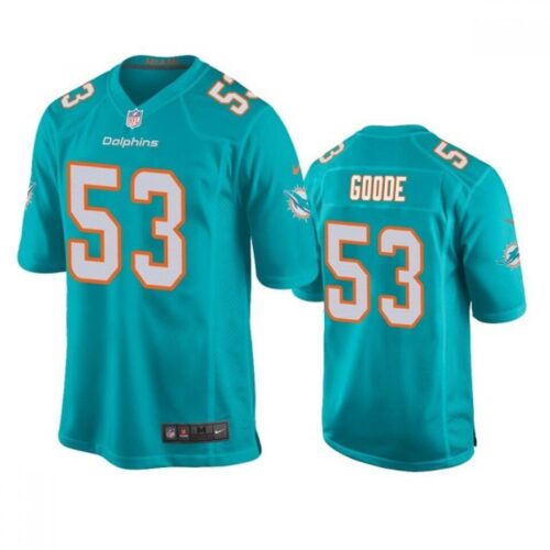 6861dfb367b9b_1 Men's Miami Dolphins #53 Cameron Goode Aqua Stitched Football Jersey