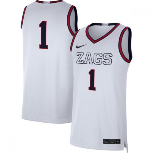 6861dfbb58094_1 Georgia Bulldogs #1 White Stitched Basketball Jersey