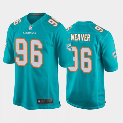 6861dfc63449e_1 Men's Miami Dolphins #96 Curtis Weaver Aqua Stitched Jersey