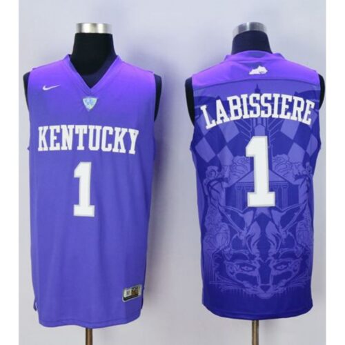 6861dfc8ebbbf_1 Wildcats #1 Skal Labissiere Blue Basketball Stitched NCAA Jersey