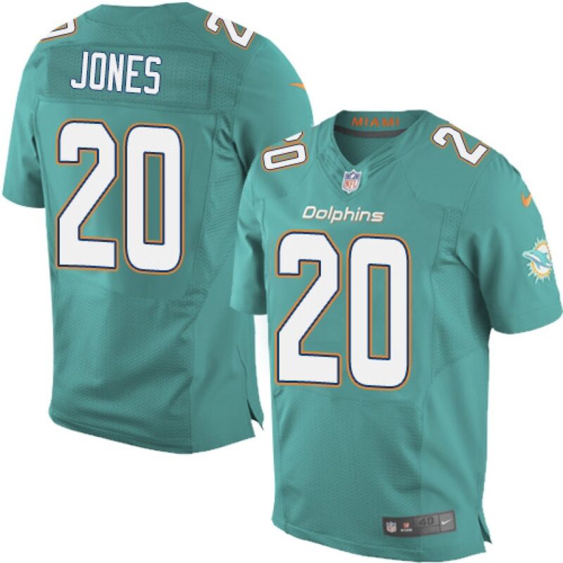 6861dfded3693_1 Dolphins #20 Reshad Jones Aqua Green Team Color Men's Stitched NFL New Elite Jersey