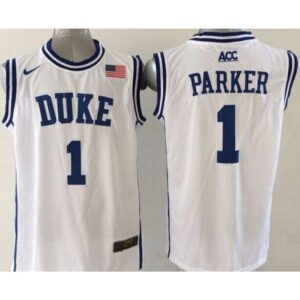 6861dff149ff5_1 Blue Devils #1 Jabari Parker White Basketball New Stitched NCAA Jersey