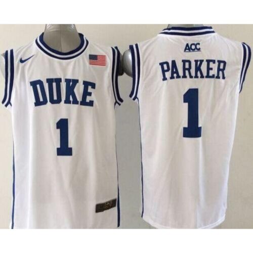 6861dff149ff5_1 Blue Devils #1 Jabari Parker White Basketball New Stitched NCAA Jersey