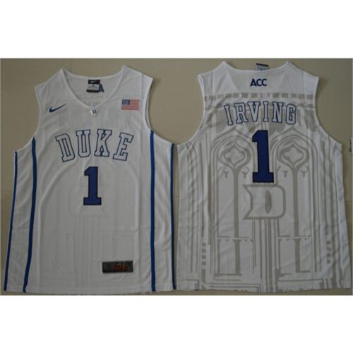 6861e00d7499d_1 Blue Devils #1 Kyrie Irving White Basketball Stitched NCAA Jersey