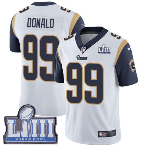6861e015a8822_1 Men's Los Angeles Rams #99 Aaron Donald White Super Bowl LIII Vapor Untouchable Limited Stitched NFL Jersey