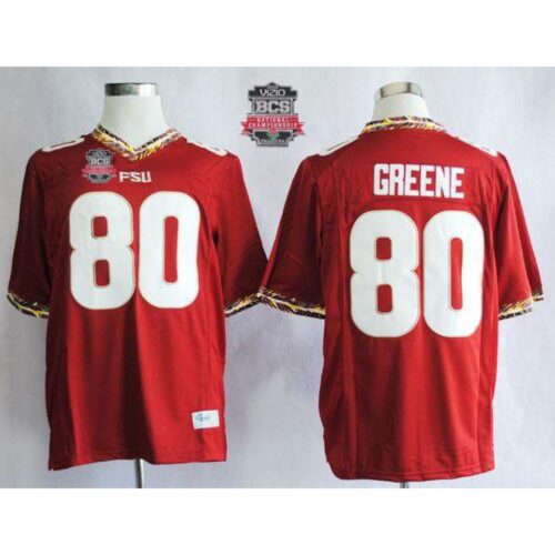 6861e02587c3b_1 Seminoles #80 Rashad Greene Red 2014 BCS Bowl Patch Stitched NCAA Jersey