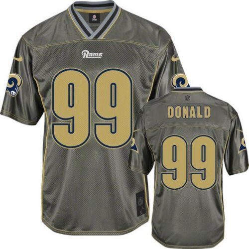 6861e0466d410_1 Rams #99 Aaron Donald Grey Men's Stitched NFL Elite Vapor Jersey