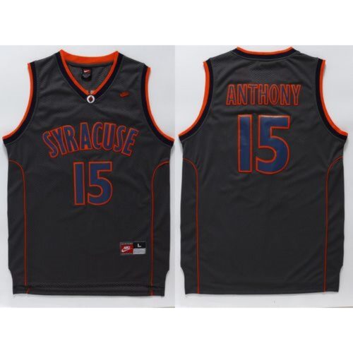 6861e04f6d68d_1 Orange #15 Carmelo Anthony Black Basketball Stitched NCAA Jersey