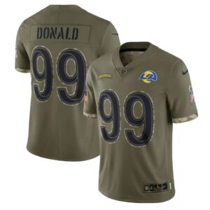 6861e08bb9b52_1 Men's Los Angeles Rams #99 Aaron Donald Olive 2022 Salute To Service Limited Stitched Jersey