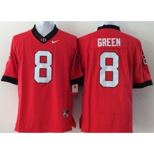 6861e0a7675ee_1 Bulldogs #8 A.J. Green Red Stitched Youth NCAA Jersey