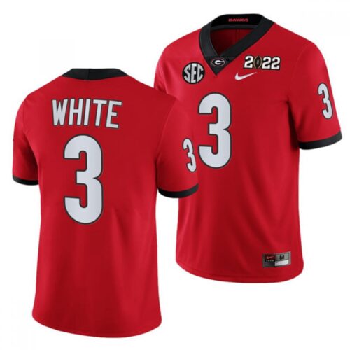 6861e0b6194cb_1 Men's Georgia Bulldogs #3 Zamir White 2022 Patch Red College Football Stitched Jersey