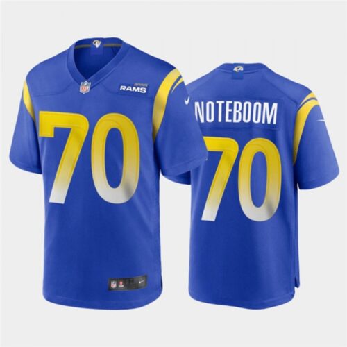 6861e0f8a6d2f_1 Men's Los Angeles Rams #70 Joseph Noteboom 2020 Royal Stitched Jersey