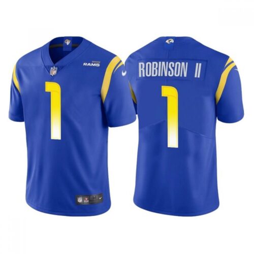 6861e10d00ca1_1 Men's Los Angeles Rams #1 Allen Robinson II Royal Vapor Untouchable Limited Stitched Football Jersey