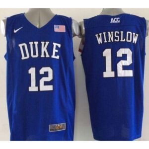 6861e10fa9157_1 Blue Devils #12 Justise Winslow Royal Blue Basketball Elite Stitched NCAA Jersey