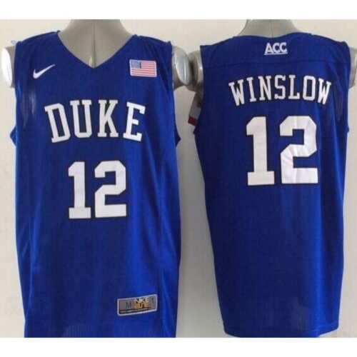 6861e10fa9157_1 Blue Devils #12 Justise Winslow Royal Blue Basketball Elite Stitched NCAA Jersey