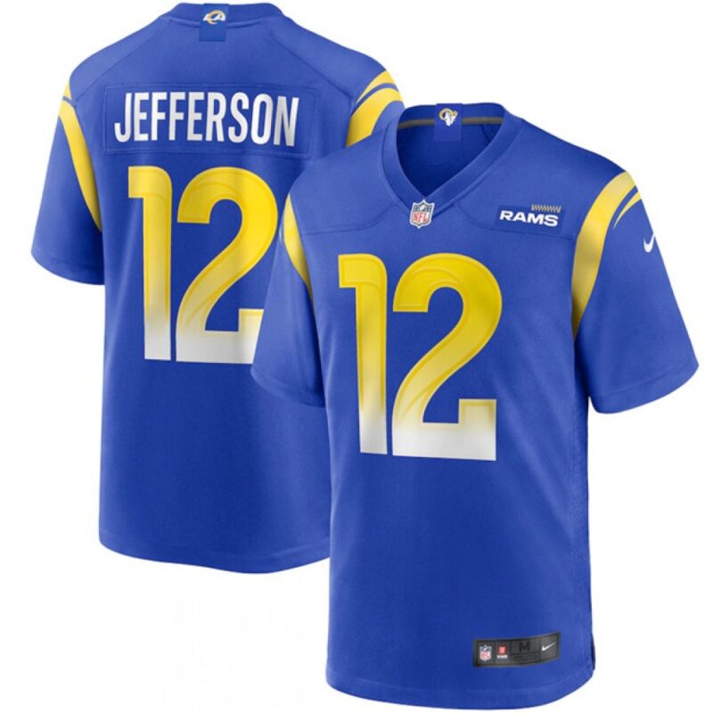 6861e113c10b3_1 Men's Los Angeles Rams #12 Van Jefferson 2020 Royal Limited Game Jersey
