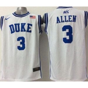 6861e11a2fbef_1 Blue Devils #3 Grayson Allen White Basketball Stitched NCAA Jersey