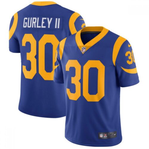 6861e16c24fbd_1 Men's Los Angeles Rams #30 Todd Gurley Royal Vapor Untouchable Limited Stitched NFL Jersey