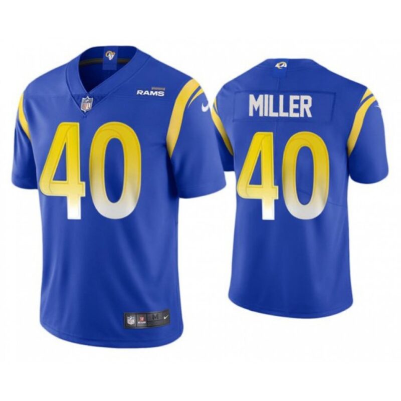 6861e179e894c_1 Men's Los Angeles Rams #40 Von Miller 2021 Royal Vapor Untouchable Limited Stitched Football Jersey