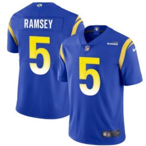 6861e184e174e_1 Men's Los Angeles Rams #5 Jalen Ramsey Royal Vapor Untouchable Limited Stitched Jersey