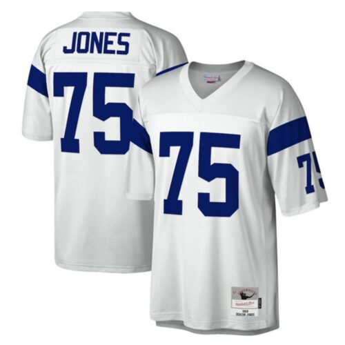 6861e1e197f6a_1 Men's Los Angeles Rams #75 Deacon Jones White Stitched Jersey