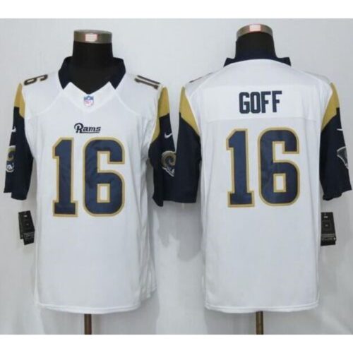 6861e2131c233_1 Rams #16 Jared Goff White Men's Stitched NFL Limited Jersey