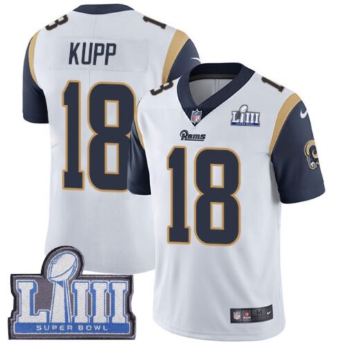 6861e21a7320b_1 Men's Los Angeles Rams #18 Cooper Kupp White Super Bowl LIII Vapor Untouchable Limited Stitched NFL Jersey