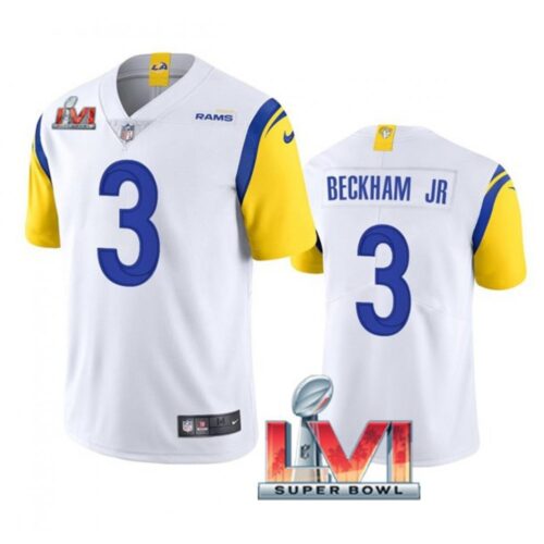 6861e244064ce_1 Men's Los Angeles Rams #3 Odell Beckham Jr. 2022 White Super Bowl LVI Vapor Limited Stitched Jersey