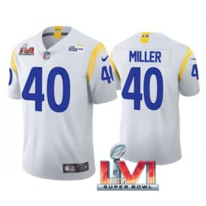 6861e2564e73a_1 Men's Los Angeles Rams #40 Von Miller 2022 White Super Bowl LVI Vapor Limited Stitched Jersey