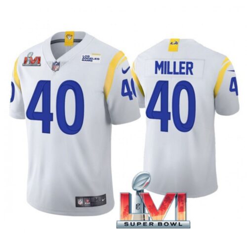 6861e2564e73a_1 Men's Los Angeles Rams #40 Von Miller 2022 White Super Bowl LVI Vapor Limited Stitched Jersey