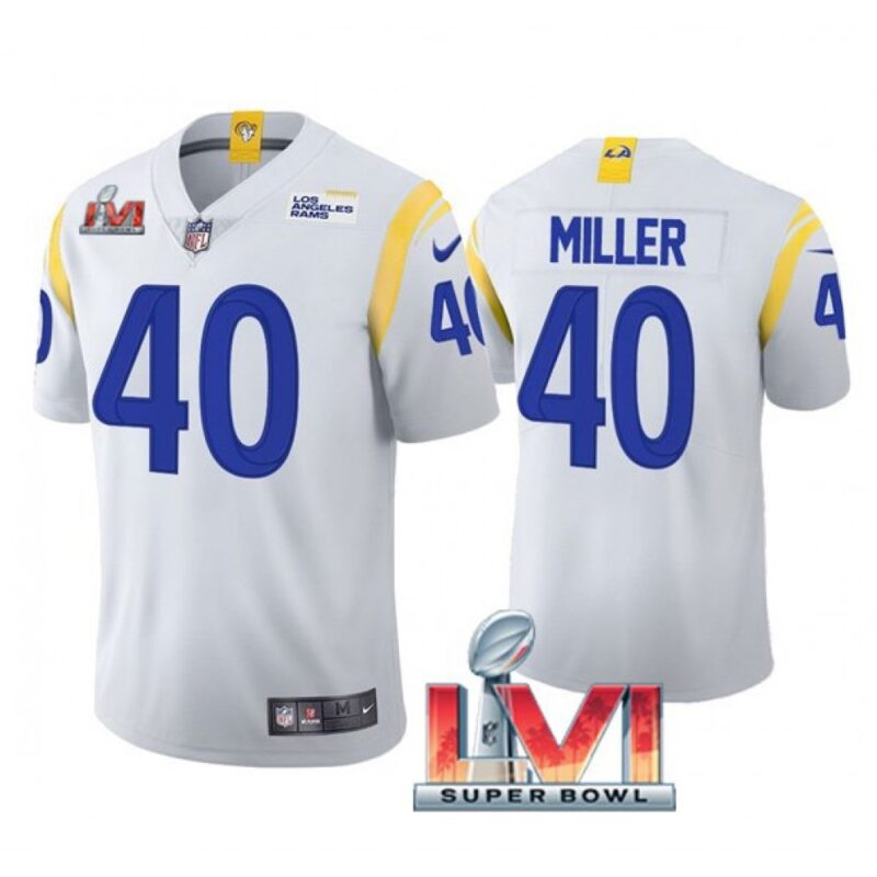 6861e2564e73a_1 Men's Los Angeles Rams #40 Von Miller 2022 White Super Bowl LVI Vapor Limited Stitched Jersey