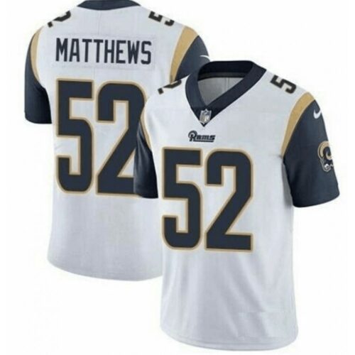 6861e26c589ca_1 Men's Los Angeles Rams #52 Clay Matthews White Vapor Untouchable Limited Stitched Jersey
