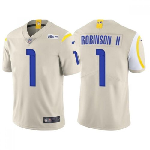 6861e2849ebf1_1 Men's Los Angeles Rams #1 Allen Robinson II Bone Vapor Untouchable Limited Stitched Football Jersey