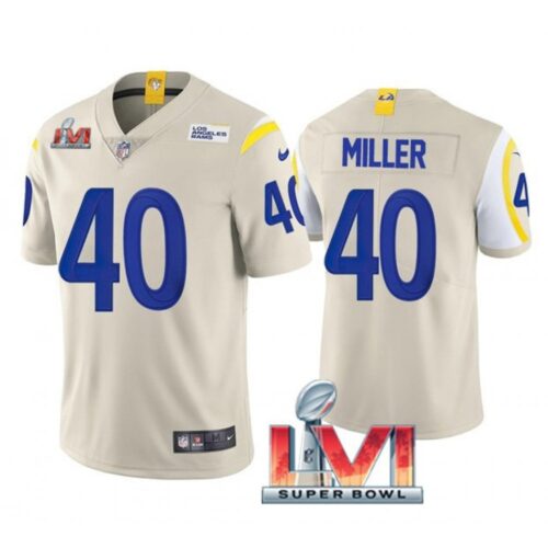 6861e2c21a2ac_1 Men's Los Angeles Rams #40 Von Miller 2022 Bone Super Bowl LVI Vapor Limited Stitched Jersey