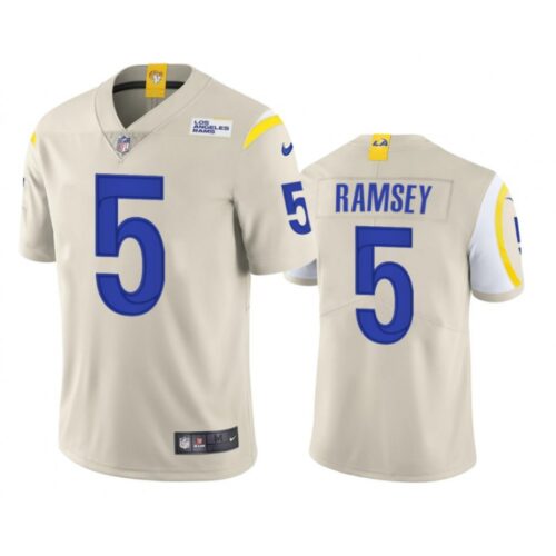 6861e2d2a0776_1 Men's Los Angeles Rams #5 Jalen Ramsey Bone Vapor Untouchable Limited Stitched Jersey