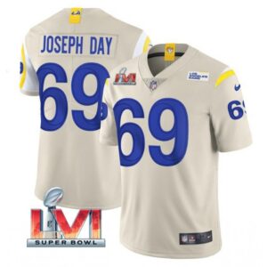 6861e2daf30c8_1 Men's Los Angeles Rams #69 Sebastian Joseph-Day 2022 Bone Super Bowl LVI Vapor Limited Stitched Jersey