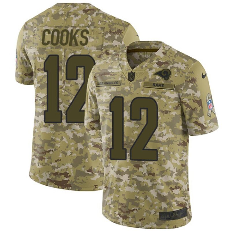 6861e3169cca4_1 Men's Los Angeles Rams #12 Brandin Cooks 2018 Camo Salute to Service Limited Stitched NFL Jersey