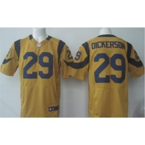 6861e32df2050_1 Rams #29 Eric Dickerson Gold Men's Stitched NFL Elite Rush Jersey