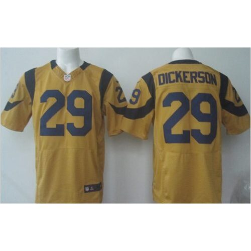 6861e32df2050_1 Rams #29 Eric Dickerson Gold Men's Stitched NFL Elite Rush Jersey