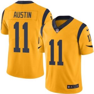 6861e3322cb32_1 Rams #11 Tavon Austin Gold Men's Stitched NFL Limited Rush Jersey