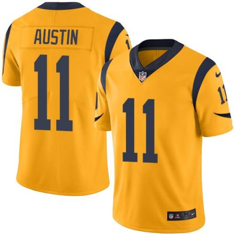 6861e3322cb32_1 Rams #11 Tavon Austin Gold Men's Stitched NFL Limited Rush Jersey