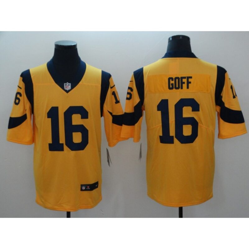6861e34671118_1 Men's Los Angeles Rams #16 Jared Goff Gold Vapor Untouchable Limited Stitched NFL Jersey