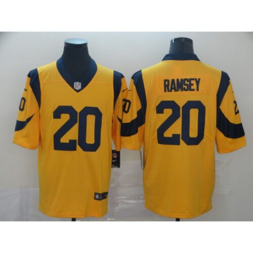 6861e351e854a_1 Men's Los Angeles Rams #20 Jalen Ramsey Gold Vapor Untouchable Limited Stitched Jersey