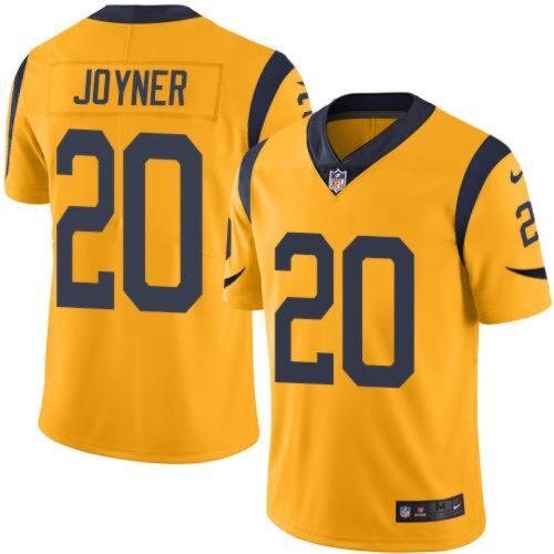 6861e3562662b_1 Rams #20 Lamarcus Joyner Gold Men's Stitched NFL Limited Rush Jersey